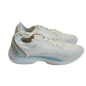 Vionic Embolden Marshmallow‎ white pale blue knit support  sneaker Women'…